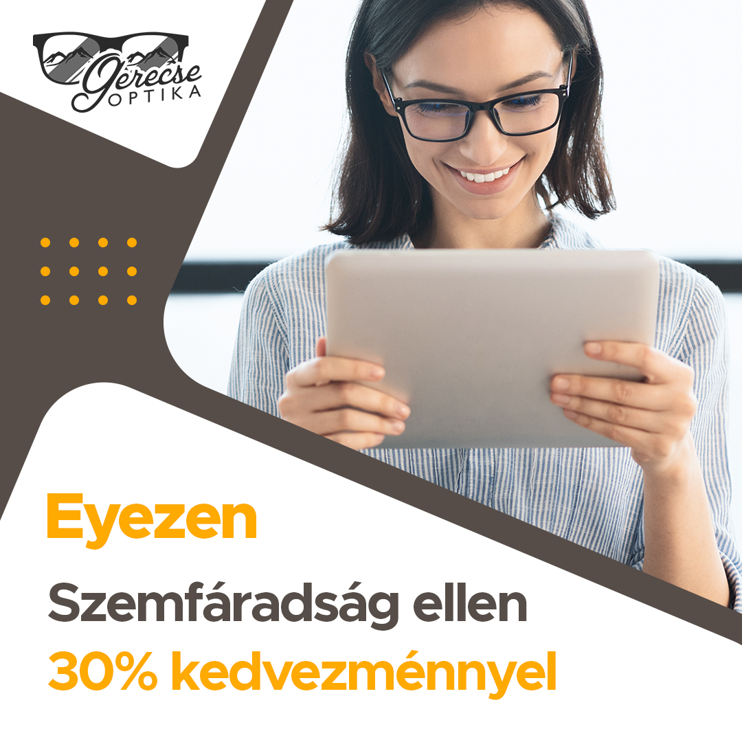 Eyezen szemüveglencsék 30% kedvezménnyel